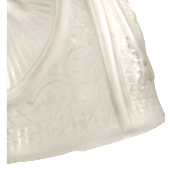 Vintage satin glass ruffled lamp shade replacement light shade sconce shade desk - Picture 10 of 11